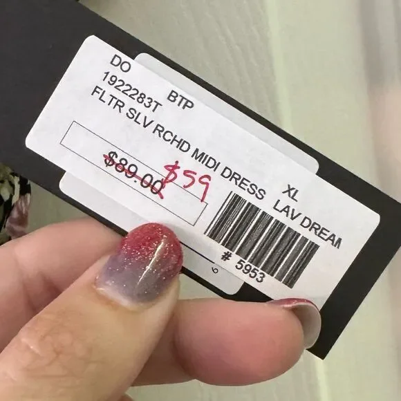 Black Tape Floral Dress - Picture 5 of 7